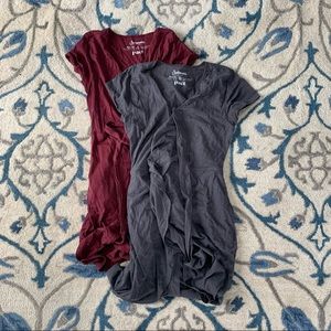 Pact organic cotton tulip wrap dress